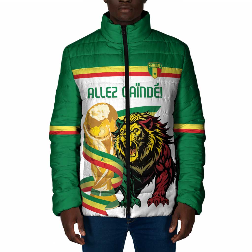 Personalized Senegal WC26 Future Champions Padded Jacket Lions de la Teranga Allez Gainde