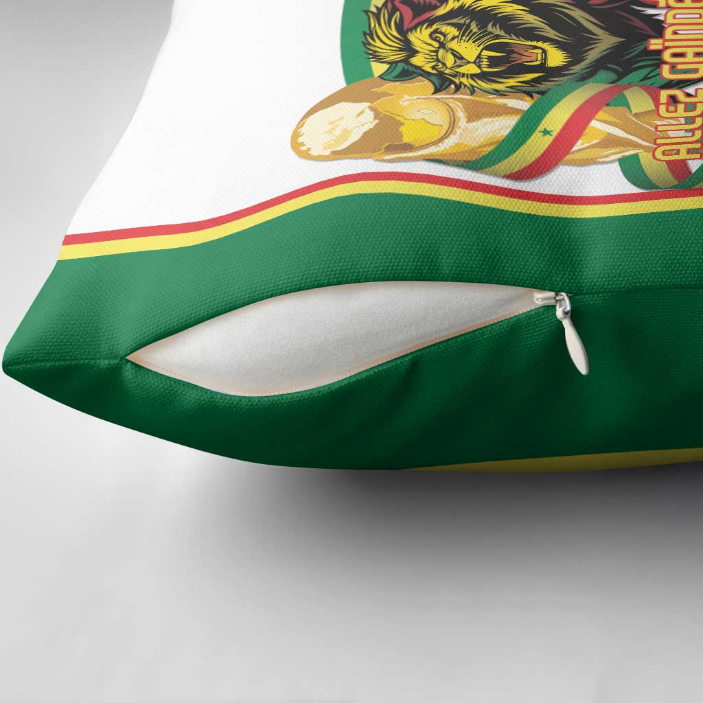 Senegal WC26 Future Champions Pillow Cover Lions de la Teranga Allez Gainde