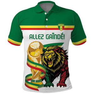 Personalized Senegal WC26 Future Champions Polo Shirt Lions de la Teranga Allez Gainde