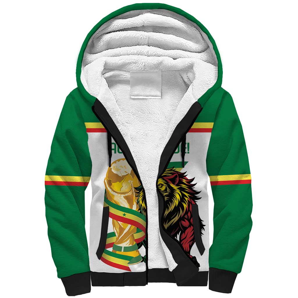 Personalized Senegal WC26 Future Champions Sherpa Hoodie Lions de la Teranga Allez Gainde