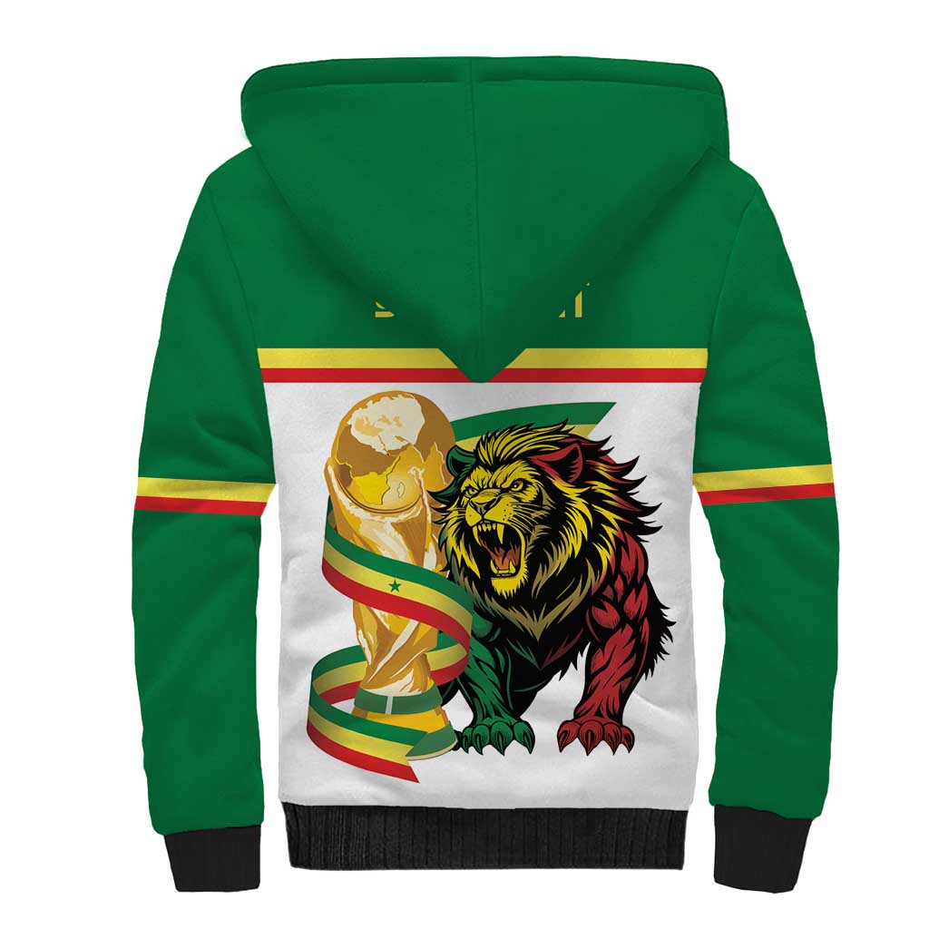 Personalized Senegal WC26 Future Champions Sherpa Hoodie Lions de la Teranga Allez Gainde