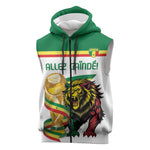 Personalized Senegal WC26 Future Champions Sleeveless Zip Hoodie Lions de la Teranga Allez Gainde