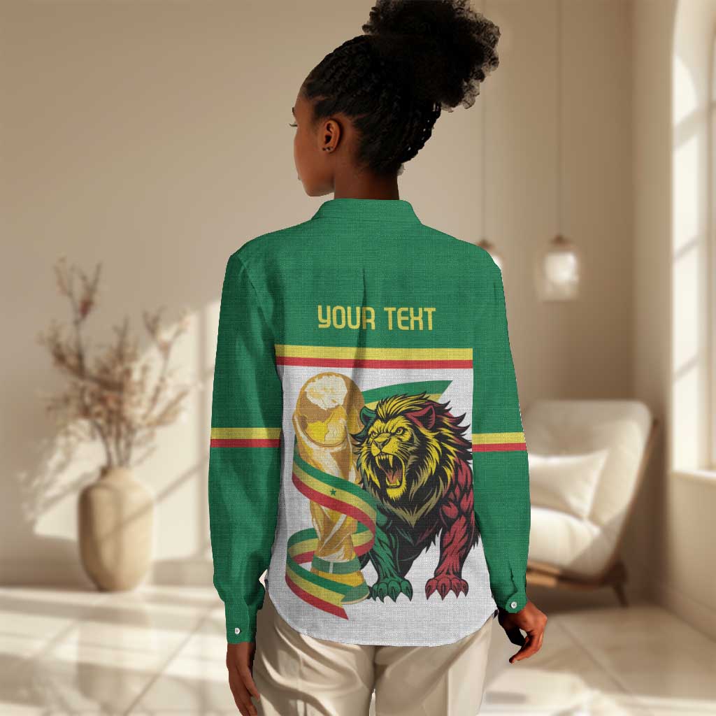 Personalized Senegal WC26 Future Champions Women Casual Shirt Lions de la Teranga Allez Gainde