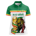 Personalized Senegal WC26 Future Champions Women Polo Shirt Lions de la Teranga Allez Gainde