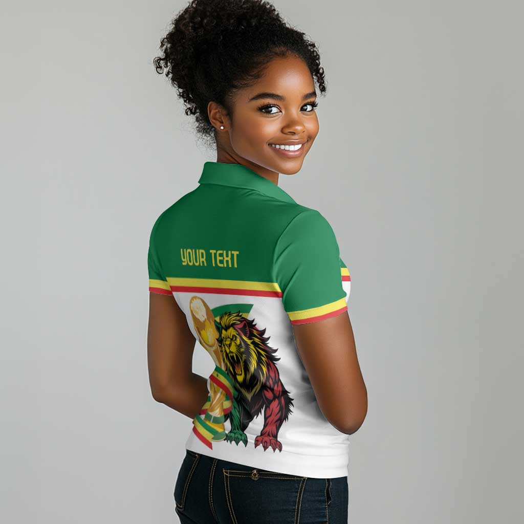 Personalized Senegal WC26 Future Champions Women Polo Shirt Lions de la Teranga Allez Gainde
