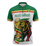 Personalized Senegal WC26 Future Champions Zipper Polo Shirt Lions de la Teranga Allez Gainde