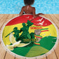 Personalized Senegal Independence Day Beach Blanket African Renaissance Monument