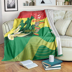 Personalized Senegal Independence Day Blanket African Renaissance Monument