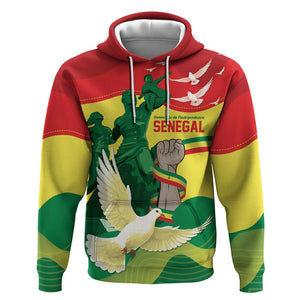 Personalized Senegal Independence Day Hoodie African Renaissance Monument