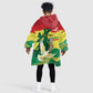 Personalized Senegal Independence Day Kid Wearable Blanket Hoodie African Renaissance Monument