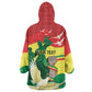 Personalized Senegal Independence Day Kid Wearable Blanket Hoodie African Renaissance Monument