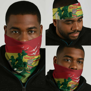 Personalized Senegal Independence Day Neck Gaiter African Renaissance Monument