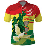 Personalized Senegal Independence Day Polo Shirt African Renaissance Monument