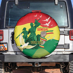 Personalized Senegal Independence Day Spare Tire Cover African Renaissance Monument