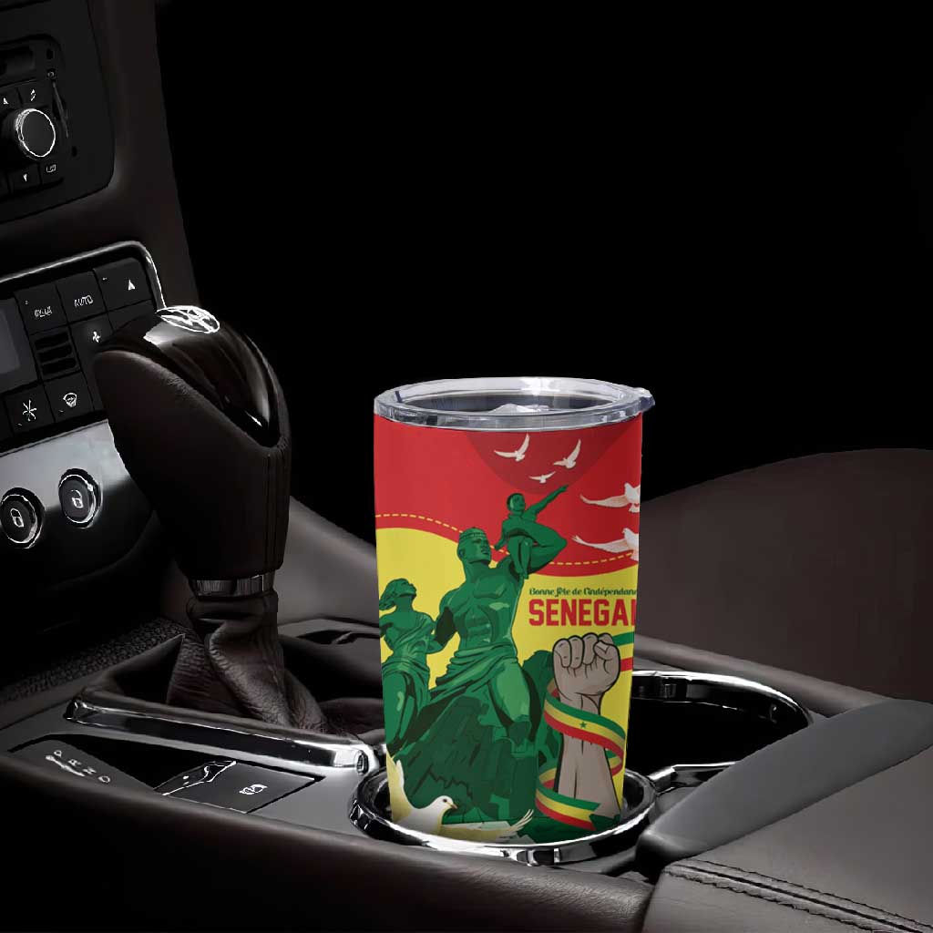 Personalized Senegal Independence Day Tumbler Cup African Renaissance Monument