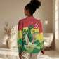Personalized Senegal Independence Day Women Casual Shirt African Renaissance Monument