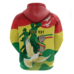 Personalized Senegal Independence Day Zip Hoodie African Renaissance Monument