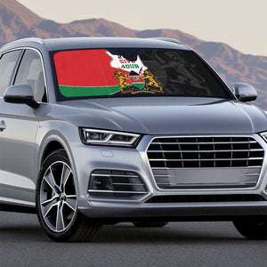 Kenya 254 Auto Sun Shade Kenyan Flag Map Double Lion Shield