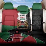 Kenya 254 Back Car Seat Cover Kenyan Flag Map Double Lion Shield - African Pride