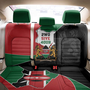 Kenya 254 Back Car Seat Cover Kenyan Flag Map Double Lion Shield - African Pride