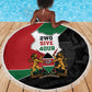 Kenya 254 Beach Blanket Kenyan Flag Map Double Lion Shield - African Pride