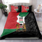 Kenya 254 Bedding Set Kenyan Flag Map Double Lion Shield - African Pride