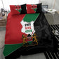 Kenya 254 Bedding Set Kenyan Flag Map Double Lion Shield - African Pride