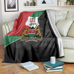 Kenya 254 Blanket Kenyan Flag Map Double Lion Shield - African Pride