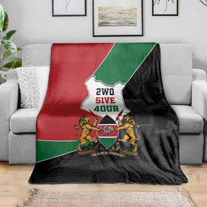 Kenya 254 Blanket Kenyan Flag Map Double Lion Shield - African Pride