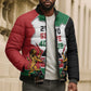 Kenya 254 Bomber Puffer Jacket Kenyan Flag Map Double Lion Shield