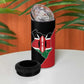 Kenya 254 4 in 1 Can Cooler Tumbler Kenyan Flag Map Double Lion Shield - African Pride