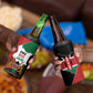 Kenya 254 4 in 1 Can Cooler Tumbler Kenyan Flag Map Double Lion Shield - African Pride