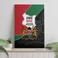 Kenya 254 Canvas Wall Art Kenyan Flag Map Double Lion Shield - African Pride