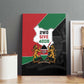 Kenya 254 Canvas Wall Art Kenyan Flag Map Double Lion Shield - African Pride