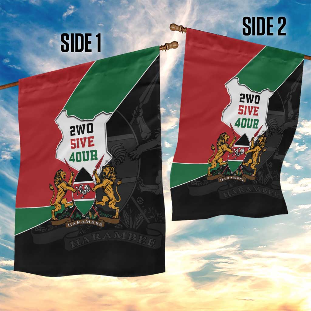 Kenya 254 Garden Flag Kenyan Flag Map Double Lion Shield - African Pride