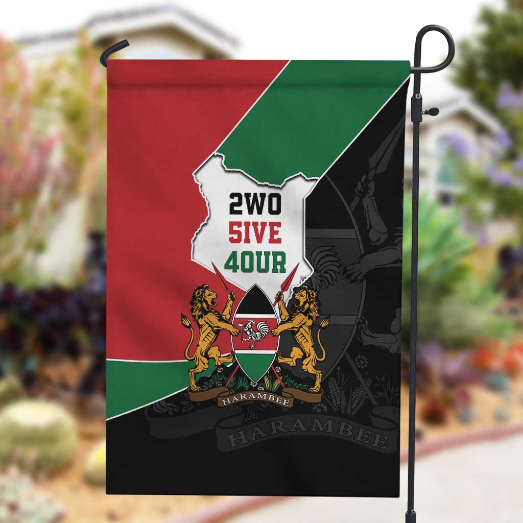 Kenya 254 Garden Flag Kenyan Flag Map Double Lion Shield - African Pride
