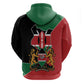 Kenya 254 Hoodie Kenyan Flag Map Double Lion Shield - African Pride