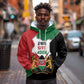 Kenya 254 Hoodie Kenyan Flag Map Double Lion Shield - African Pride