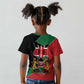 Kenya 254 Kid T shirt Kenyan Flag Map Double Lion Shield - African Pride