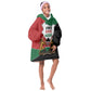 Kenya 254 Kid Wearable Blanket Hoodie Kenyan Flag Map Double Lion Shield - African Pride