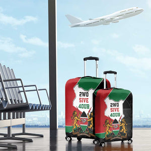 Kenya 254 Luggage Cover Kenyan Flag Map Double Lion Shield - African Pride