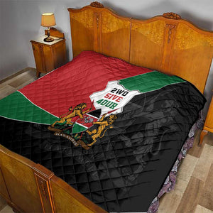 Kenya 254 Quilt Kenyan Flag Map Double Lion Shield - African Pride
