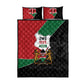 Kenya 254 Quilt Bed Set Kenyan Flag Map Double Lion Shield - African Pride