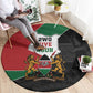 Kenya 254 Round Carpet Kenyan Flag Map Double Lion Shield - African Pride
