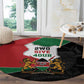 Kenya 254 Round Carpet Kenyan Flag Map Double Lion Shield - African Pride