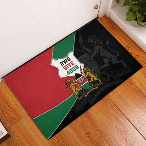 Kenya 254 Rubber Doormat Kenyan Flag Map Double Lion Shield - African Pride