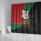Kenya 254 Shower Curtain Kenyan Flag Map Double Lion Shield - African Pride
