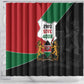 Kenya 254 Shower Curtain Kenyan Flag Map Double Lion Shield - African Pride