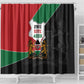Kenya 254 Shower Curtain Kenyan Flag Map Double Lion Shield - African Pride