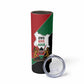 Kenya 254 Skinny Tumbler Kenyan Flag Map Double Lion Shield - African Pride